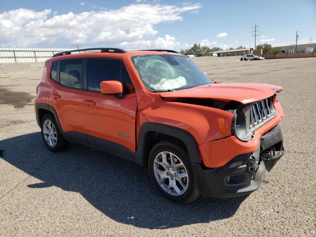 ZACCJABB8HPE81037 - 2017 JEEP RENEGADE L ORANGE photo 1