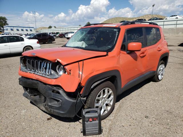 ZACCJABB8HPE81037 - 2017 JEEP RENEGADE L ORANGE photo 2