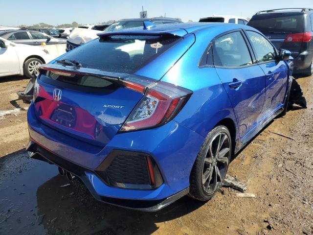 SHHFK7G47JU218301 - 2018 HONDA CIVIC SPOR BLUE photo 4