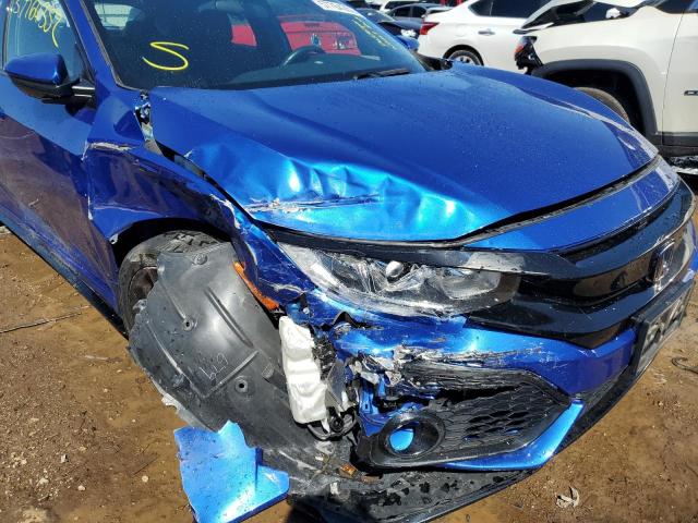 SHHFK7G47JU218301 - 2018 HONDA CIVIC SPOR BLUE photo 9