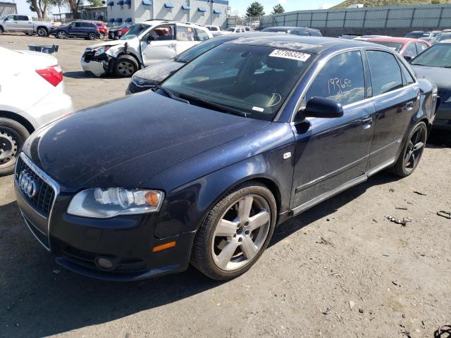 WAUEH78E47A044298 - 2007 AUDI A4 S-LINE BLUE photo 2