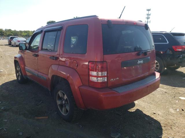 1J8GN28K08W283292 - 2008 JEEP LIBERTY RED photo 3