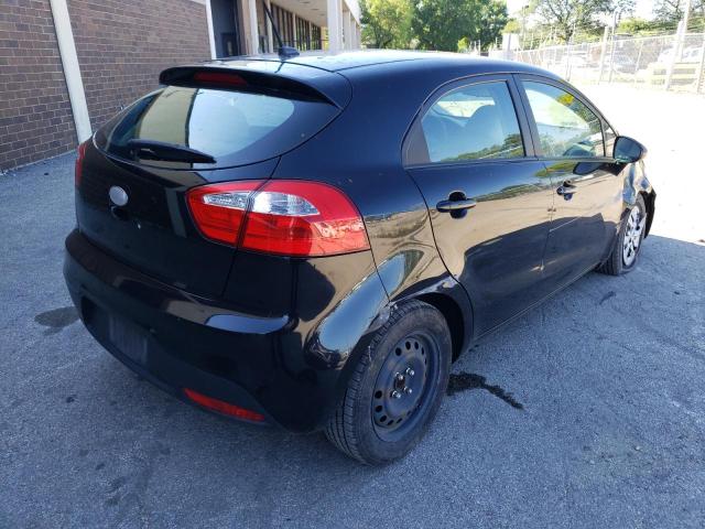 KNADM5A36D6303957 - 2013 KIA RIO LX BLACK photo 4