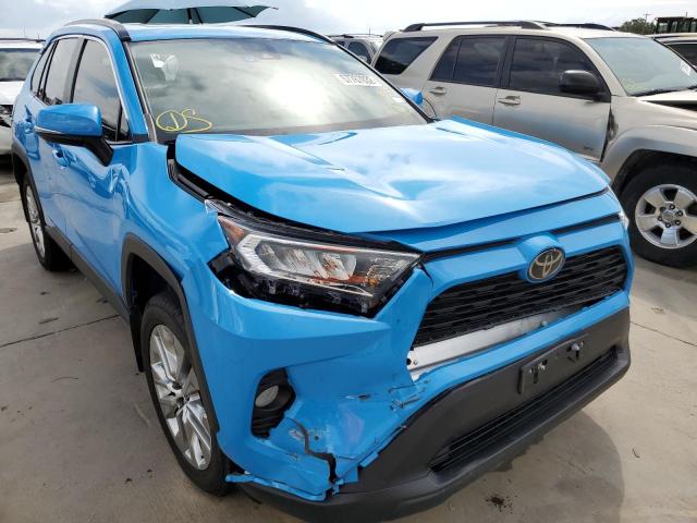 2T3C1RFV2MW144779 - 2021 TOYOTA RAV4 XLE P BLUE photo 9