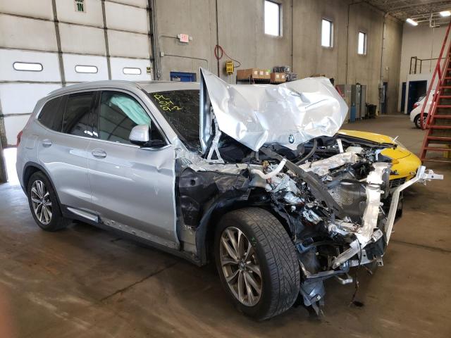 5UXTR9C56KLP88779 - 2019 BMW X3 XDRIVE3 SILVER photo 1