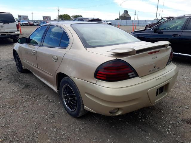 1G2NE52E55M250741 - 2005 PONTIAC GRAND AM S TAN photo 3