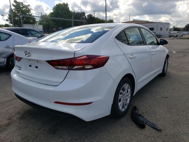 5NPD74LF7JH345793 - 2018 HYUNDAI ELANTRA SE WHITE photo 4