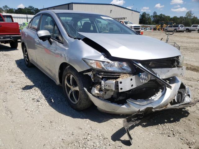 19XFB2F76FE298056 - 2015 HONDA CIVIC SE SILVER photo 1