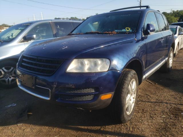 WVGCM67LX4D002904 - 2004 VOLKSWAGEN TOUAREG 4. BLUE photo 2