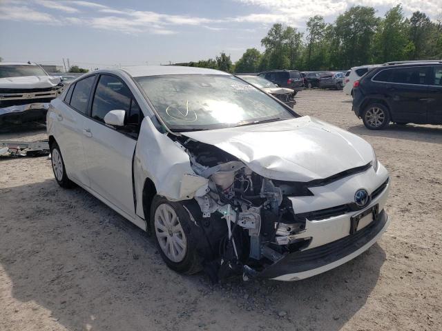 JTDKARFU3L3116459 - 2020 TOYOTA PRIUS L WHITE photo 1