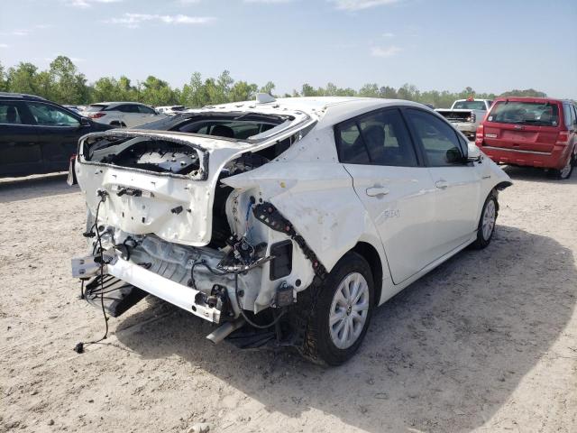 JTDKARFU3L3116459 - 2020 TOYOTA PRIUS L WHITE photo 4