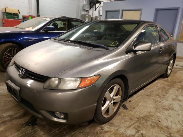 2HGFG11807H544814 - 2007 HONDA CIVIC EX GRAY photo 2