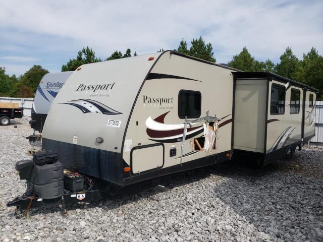 4YDT33524HT410145 - 2017 KEYSTONE PASSPORT BEIGE photo 2