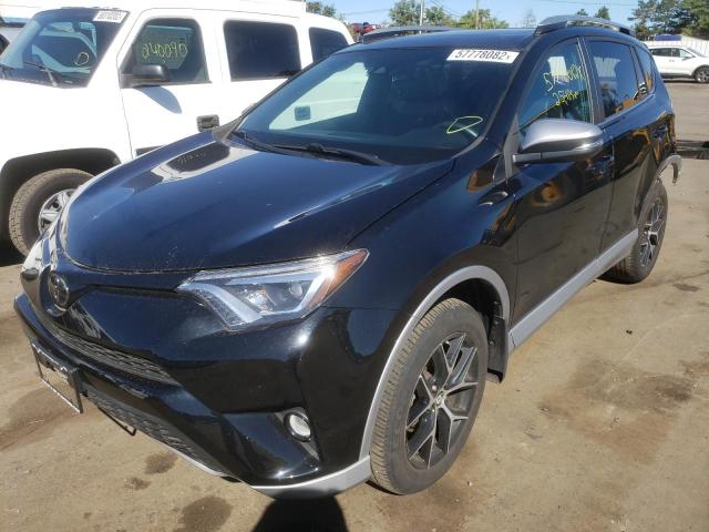 2T3JFREV2JW796839 - 2018 TOYOTA RAV4 SE BLACK photo 2