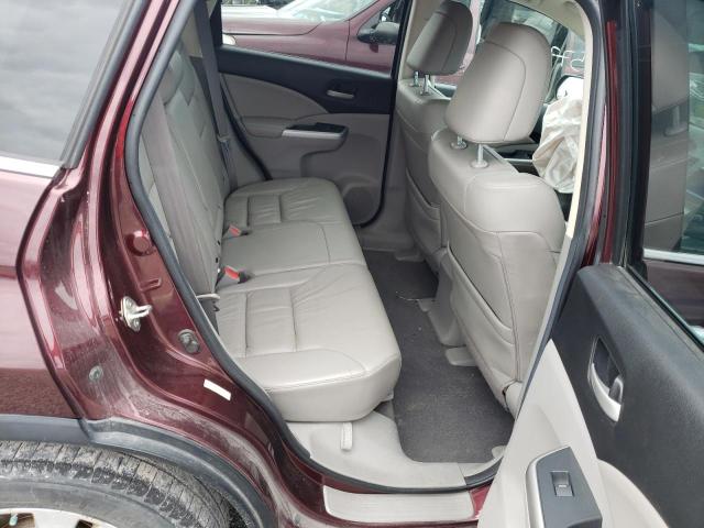 2HKRM4H96DH101915 - 2013 HONDA CR-V TOURI BURGUNDY photo 6