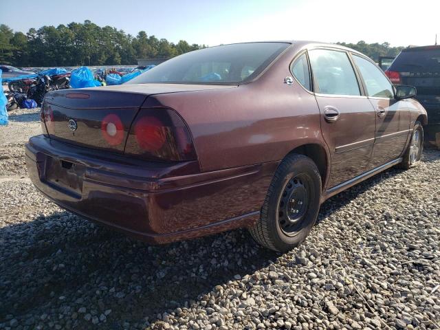 2G1WF55E9Y9135062 - 2000 CHEVROLET IMPALA MAROON photo 4