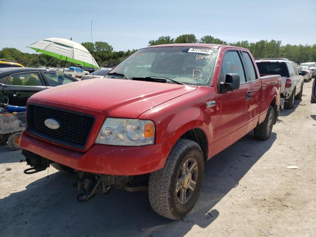 1FTPX14V96KD83309 - 2006 FORD F150 RED photo 2