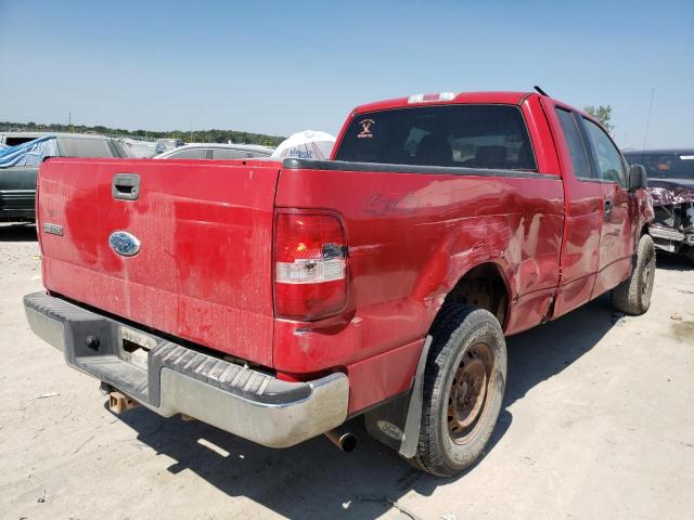 1FTPX14V96KD83309 - 2006 FORD F150 RED photo 4