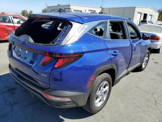 5NMJACAE5NH031376 - 2022 HYUNDAI TUCSON SE BLUE photo 4