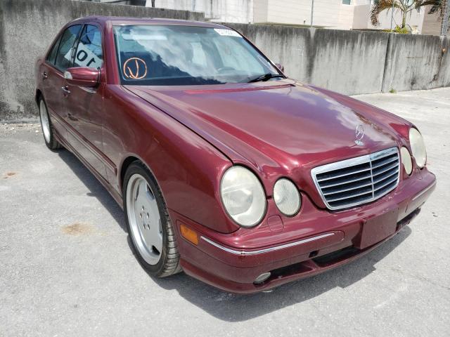 WDBJF74J52B398424 - 2002 MERCEDES-BENZ E 55 AMG RED photo 1