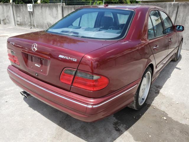 WDBJF74J52B398424 - 2002 MERCEDES-BENZ E 55 AMG RED photo 4