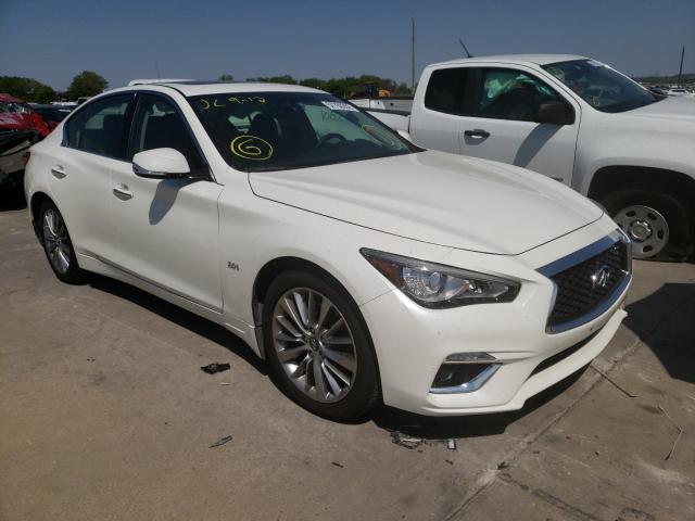 JN1EV7AR3JM430017 - 2018 INFINITI Q50 LUXE WHITE photo 1