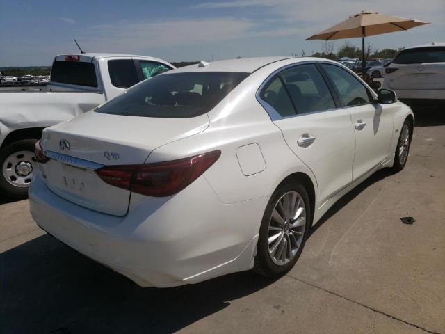 JN1EV7AR3JM430017 - 2018 INFINITI Q50 LUXE WHITE photo 4