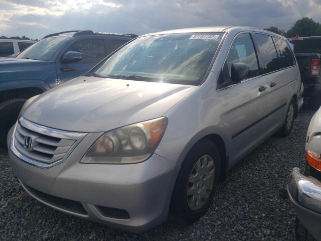 5FNRL3H20AB015722 - 2010 HONDA ODYSSEY LX SILVER photo 2