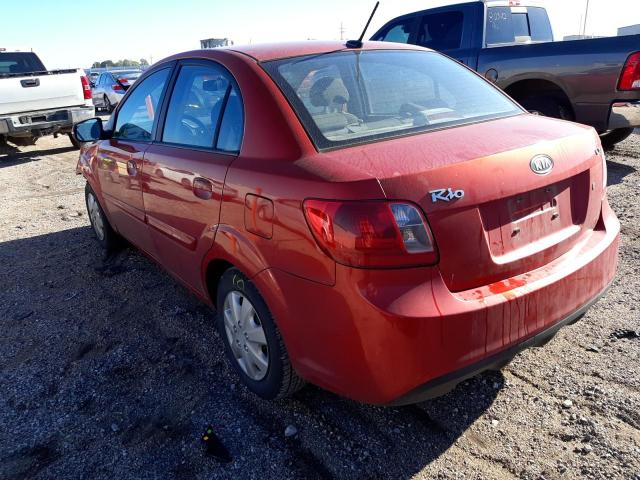 KNADH4A35B6930662 - 2011 KIA RIO BASE RED photo 3