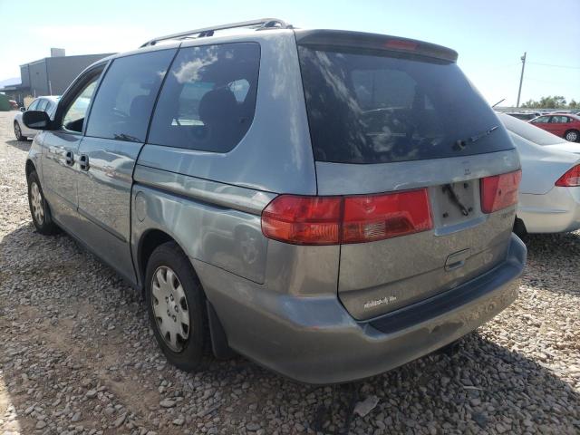 2HKRL18501H545382 - 2001 HONDA ODYSSEY LX BLUE photo 3