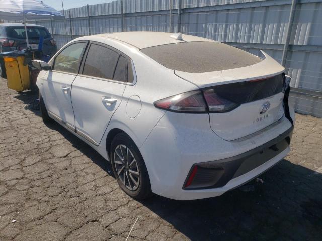 KMHC85LJ8LU063458 - 2020 HYUNDAI IONIQ LIMI WHITE photo 3