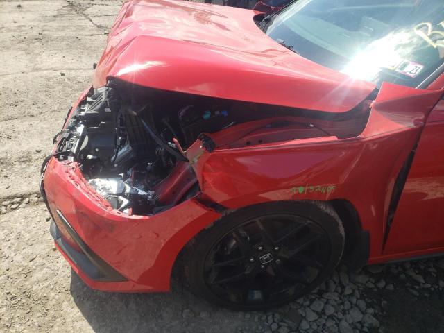 19XFL2H84NE009869 - 2022 HONDA CIVIC SPOR RED photo 9