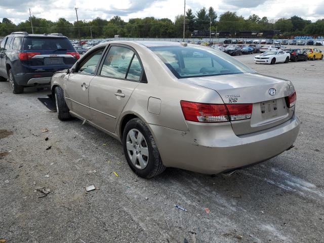 5NPET46F58H337293 - 2008 HYUNDAI SONATA GLS BEIGE photo 3