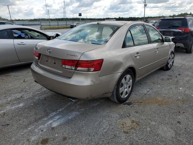 5NPET46F58H337293 - 2008 HYUNDAI SONATA GLS BEIGE photo 4