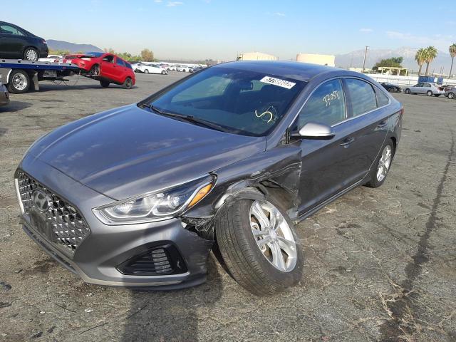 5NPE34AF1KH735728 - 2019 HYUNDAI SONATA LIM GRAY photo 2