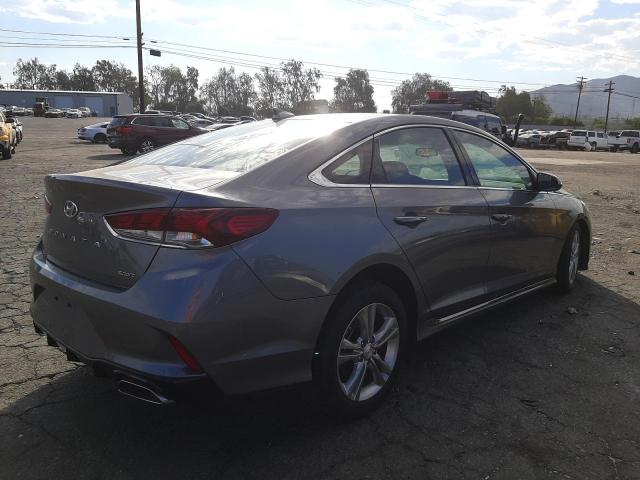 5NPE34AF1KH735728 - 2019 HYUNDAI SONATA LIM GRAY photo 4