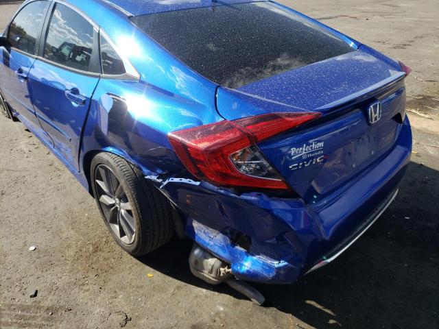 19XFC1F79ME003522 - 2021 HONDA CIVIC EXL 蓝色 照片 9