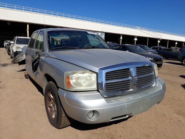 1D7HE48N76S640673 - 2006 DODGE DAKOTA QUA GRAY photo 1