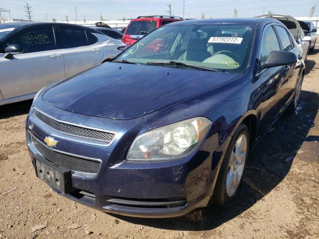 1G1ZB5EB5AF221206 - 2010 CHEVROLET MALIBU LS BLUE photo 2