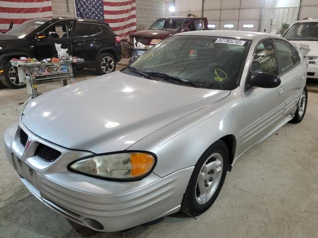 1G2NF52F02C309654 - 2002 PONTIAC GRAND AM S SILVER photo 2