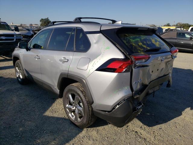 JTMB6RFV2MD043767 - 2021 TOYOTA RAV4 XLE P SILVER photo 3