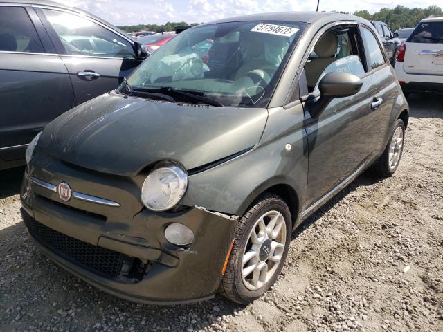 3C3CFFAR4CT348858 - 2012 FIAT 500 POP GREEN photo 2