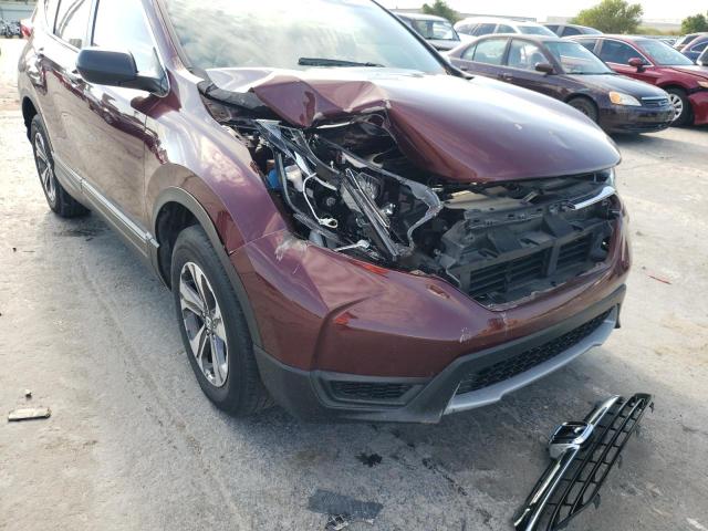 2HKRW6H39JH216649 - 2018 HONDA CR-V LX MAROON photo 9