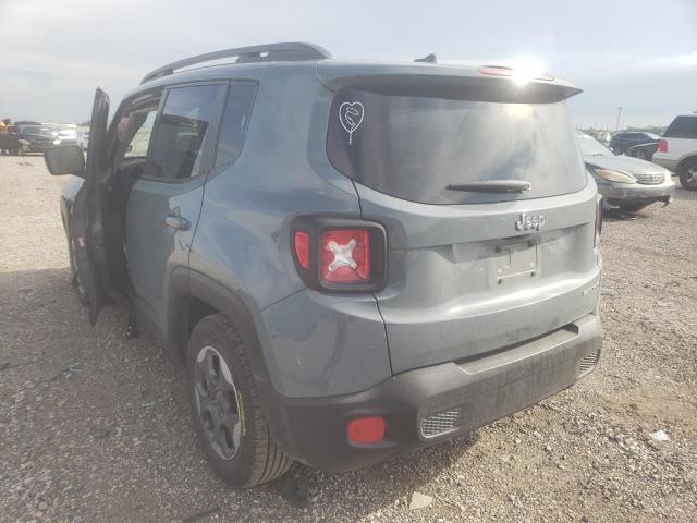 ZACCJAAB2HPE42428 - 2017 JEEP RENEGADE S GRAY photo 3