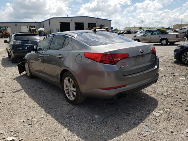 5XXGN4A78DG141194 - 2013 KIA OPTIMA EX GRAY photo 3