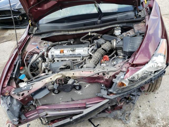 1HGCP26319A077359 - 2009 HONDA ACCORD LX BURGUNDY photo 7