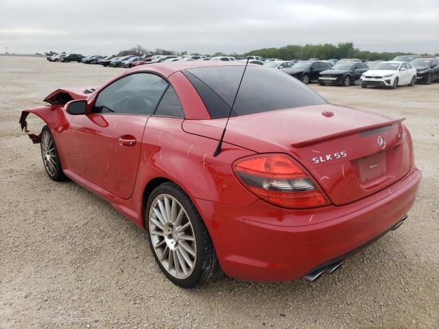 WDBWK73F08F173201 - 2008 MERCEDES-BENZ SLK 55 AMG RED photo 3