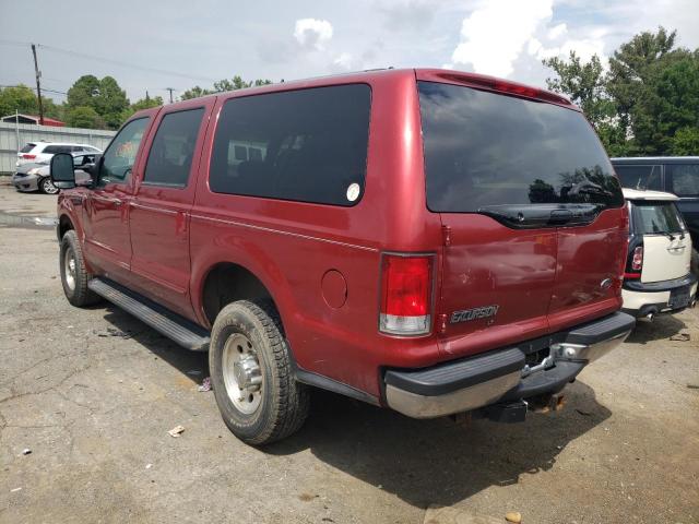 1FMNU41S3YEC34242 - 2000 FORD EXCURSION RED photo 3