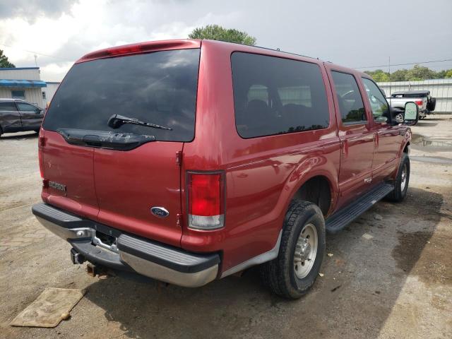 1FMNU41S3YEC34242 - 2000 FORD EXCURSION RED photo 4