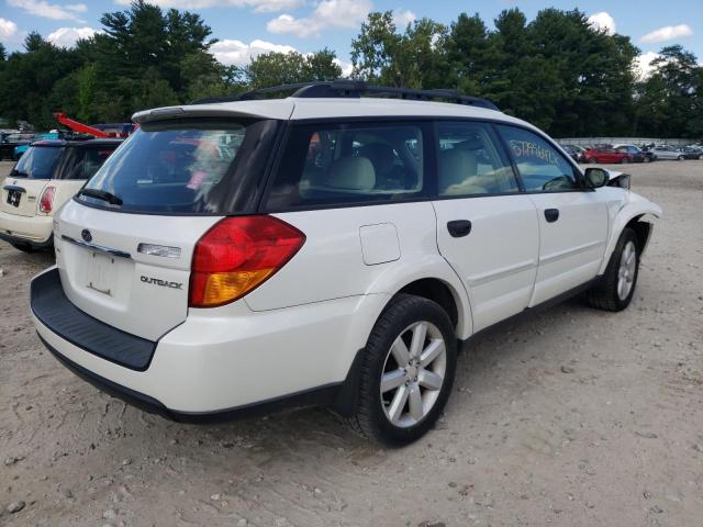 4S4BP61C977345413 - 2007 SUBARU LEGACY OUT WHITE photo 4